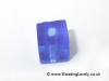 B-S-07 - Blue Glass Cube Beads 4mm