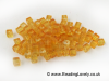 B-S-12 - Orange Glass Cube Beads 4mm