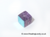 B-Sab-08 - Purple AB Half Coat Glass Cube Beads 4mm