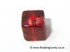 B-S-01 - Ruby Red Glass Cube Beads 4mm